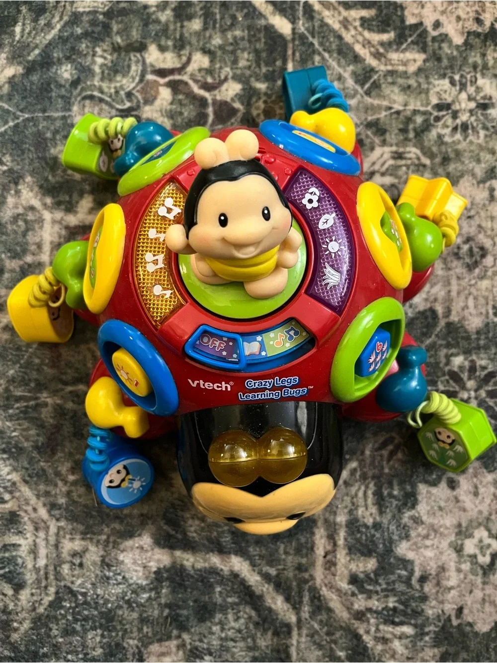 VTech Crazy Legs Learning Bugs Interactive Toy - Red with Multicolor Accents